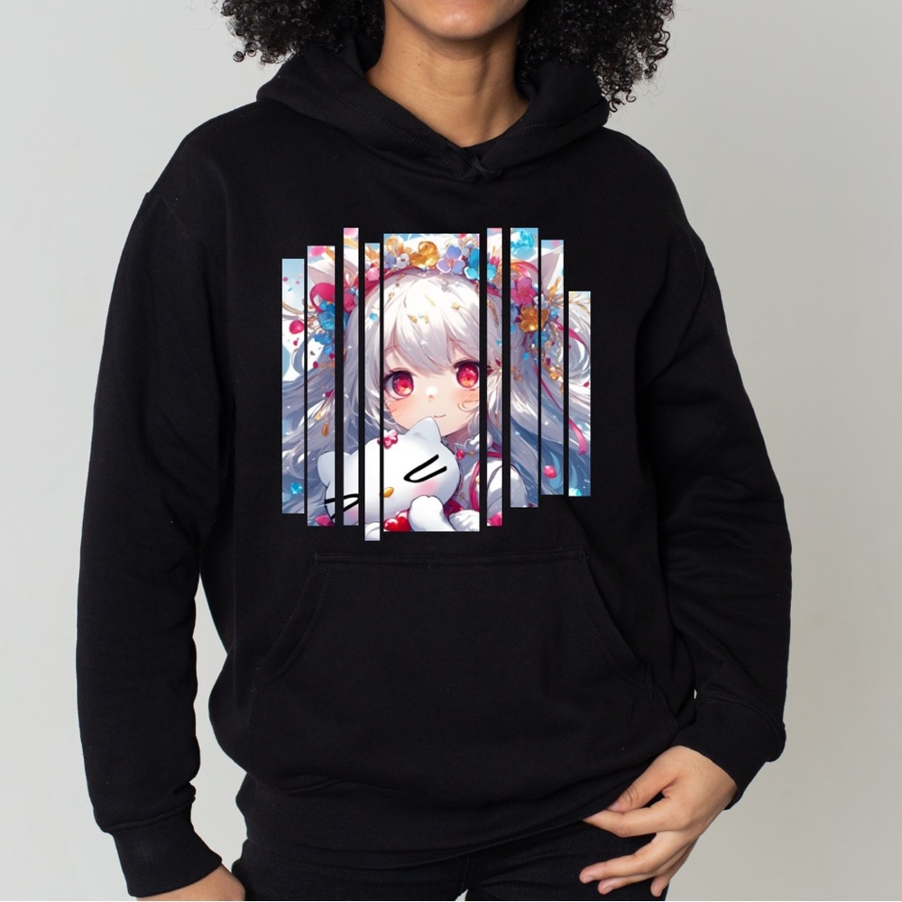 Amine hello kitty Hoodie NWT